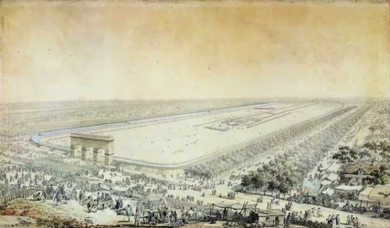 Vue générale du Champ-de-Mars pendant la Fête de la Fédération, 14 juillet 1790
